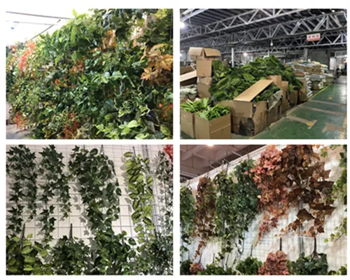 人工植物を吊るした垂直庭園：スペースを節約し、味を向ける壁の設計戦略