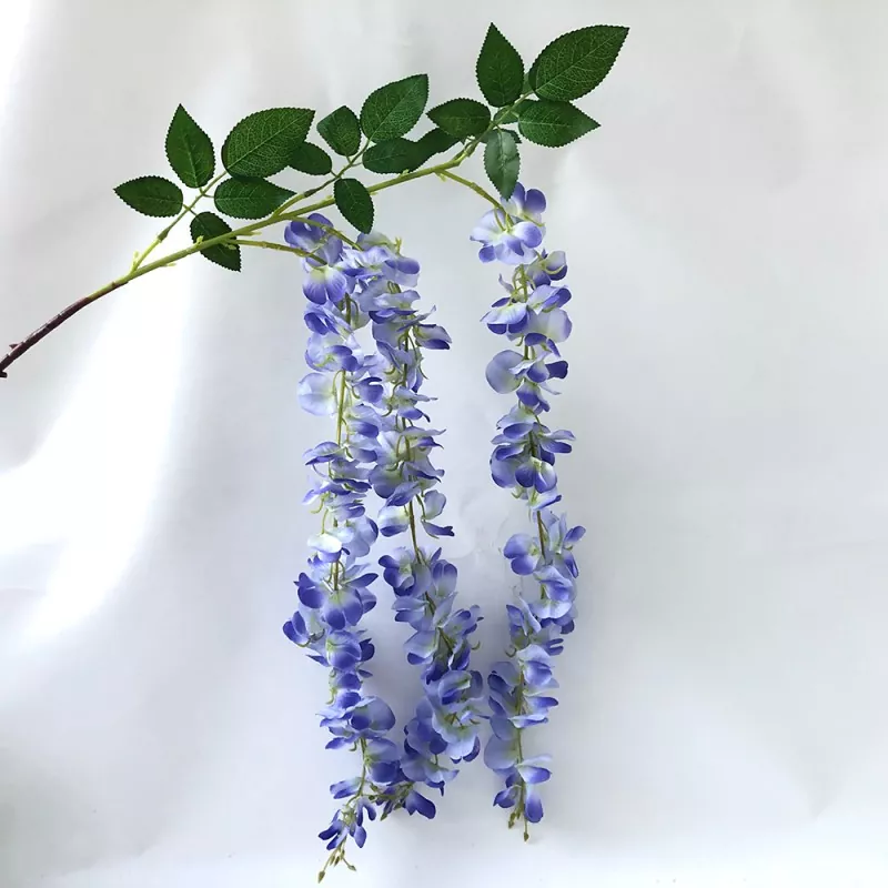 人工ウィステリアのつるシルクの花