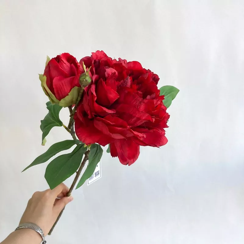 シルクの人工牡丹の花